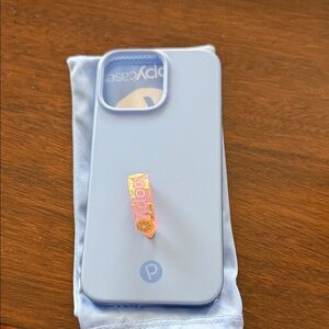 iPhone 16 pro max loopy case light purple with pink lemonade loop (righty)